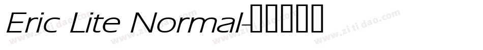 Eric Lite Normal字体转换